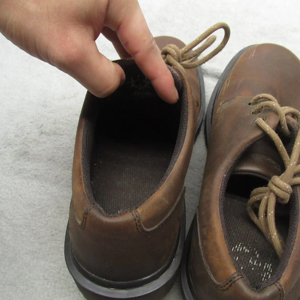 Dr. Martens Kent Unisex M9 W10 Oxford Shoes Brown Leather Lace Up Lug‎ Sole